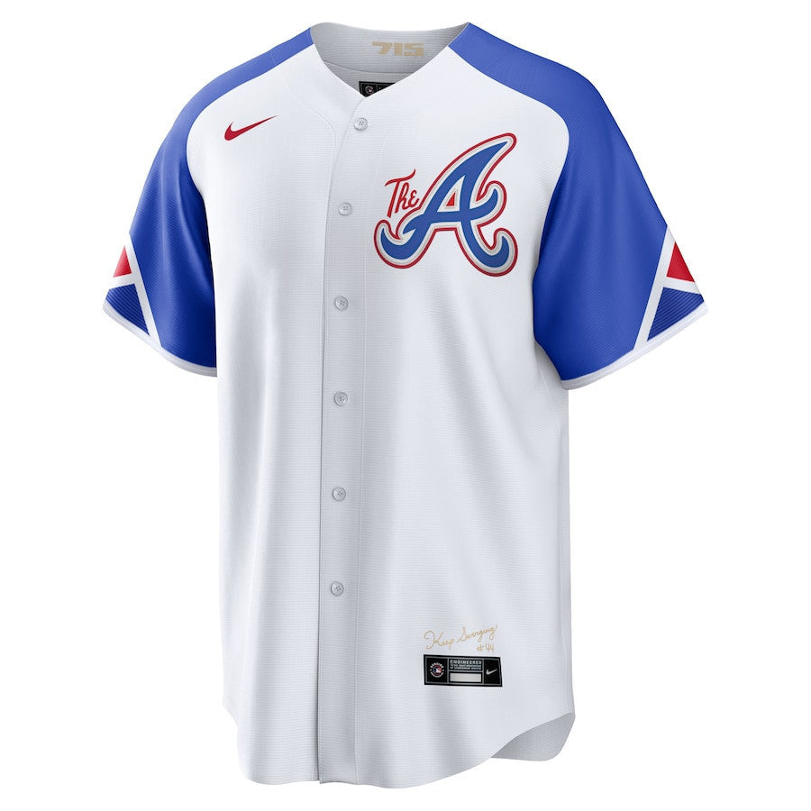 Ozzie Albies 1 Atlanta Braves 2023 City Connect Men Jersey - White