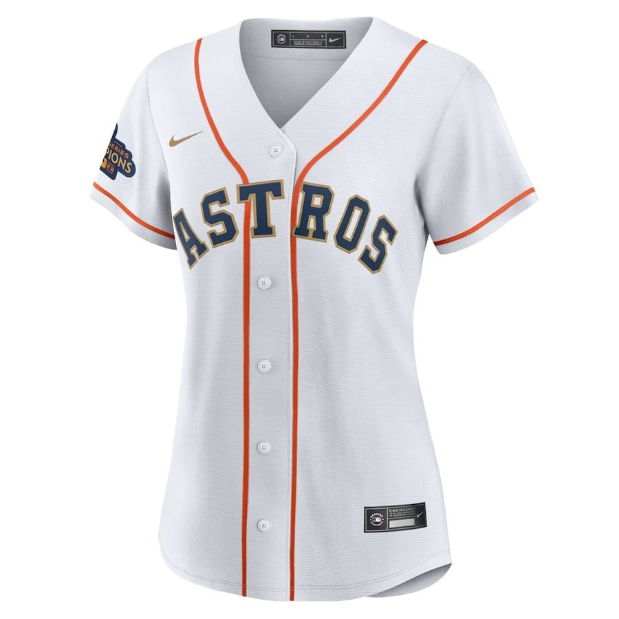 Houston Astros Women's 2023 Gold Collection Jersey - White/Gold