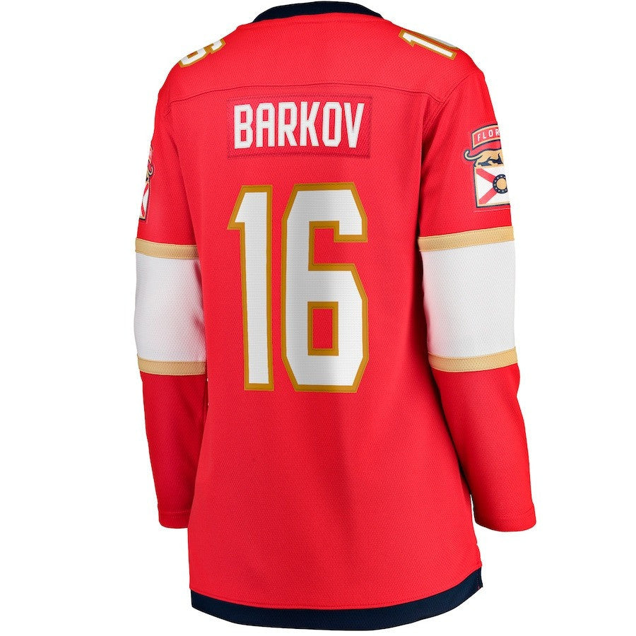 Aleksander Barkov 16 Florida Panthers Women's 2023 Stanley Cup Final Home Breakaway Player Jersey - Red