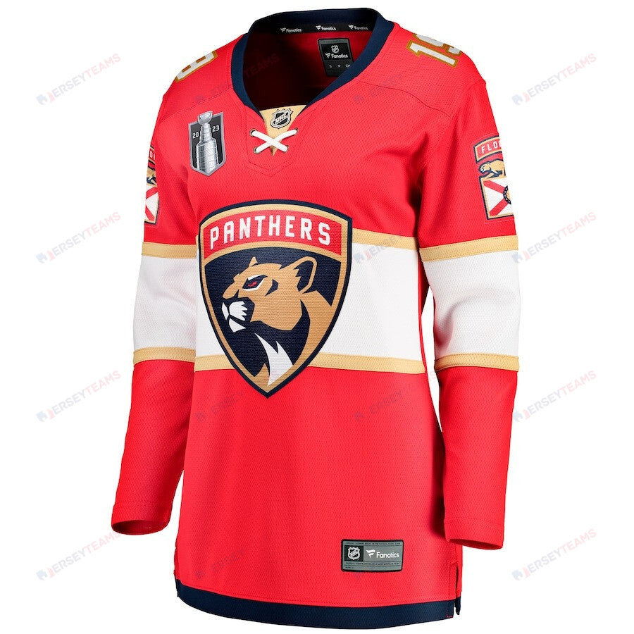 Matthew Tkachuk 19 Florida Panthers Women's 2023 Stanley Cup Final Home Breakaway Player Jersey - Red