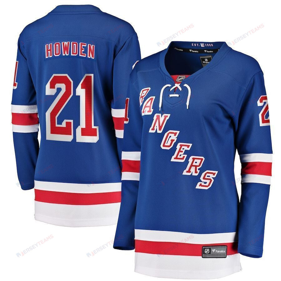 Brett Howden New York Rangers Women's Home Breakaway Player Jersey - Blue