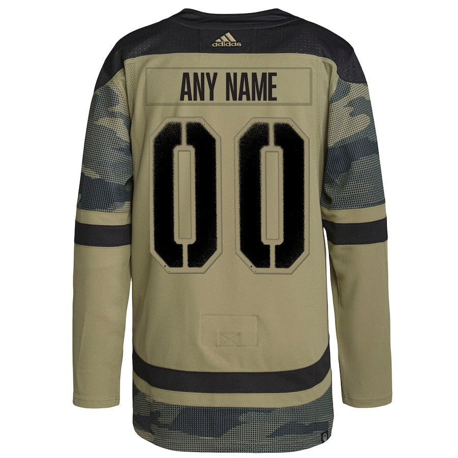 New Jersey Devils Military Appreciation Team Custom Practice Jersey - Camo