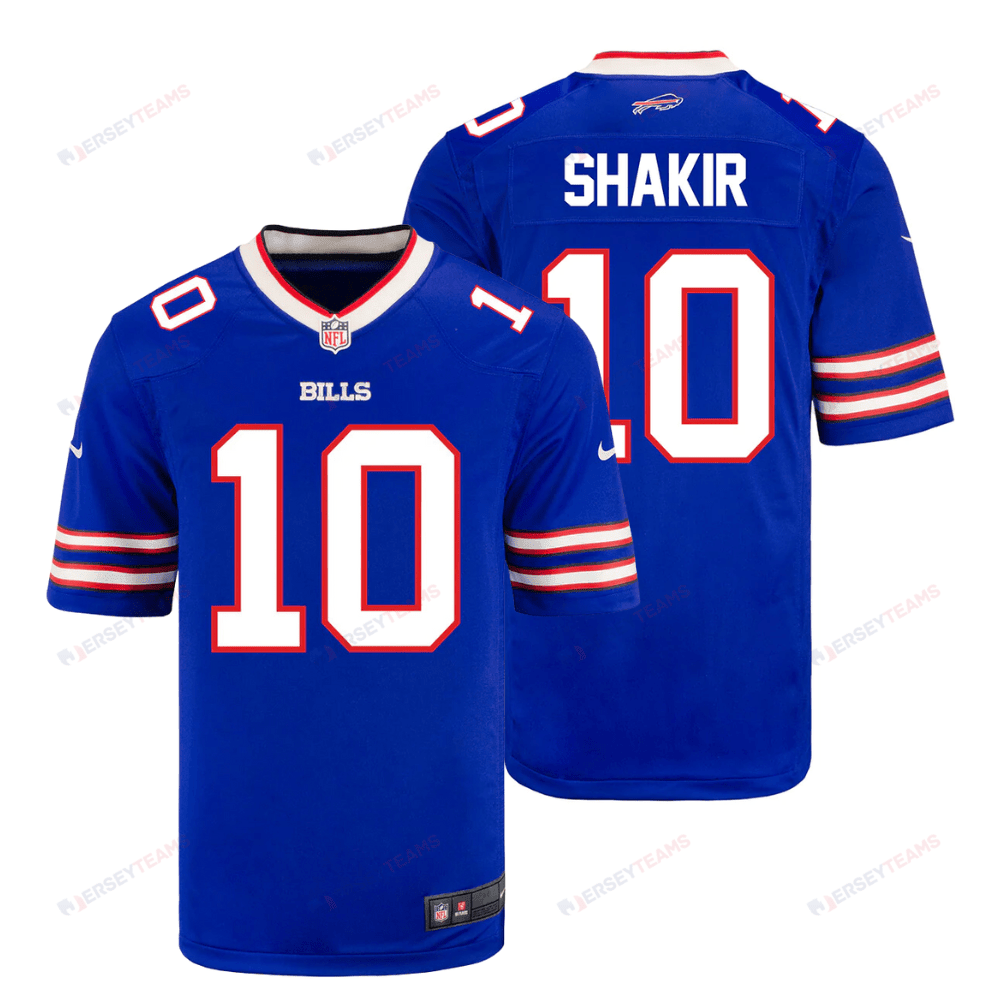 Khalil Shakir 10 Buffalo Bills Men Home Game Jersey - Royal