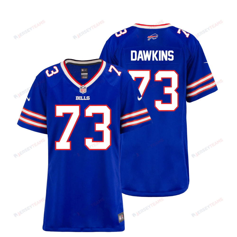 Dion Dawkins 73 Buffalo Bills Women Home Game Jersey - Royal