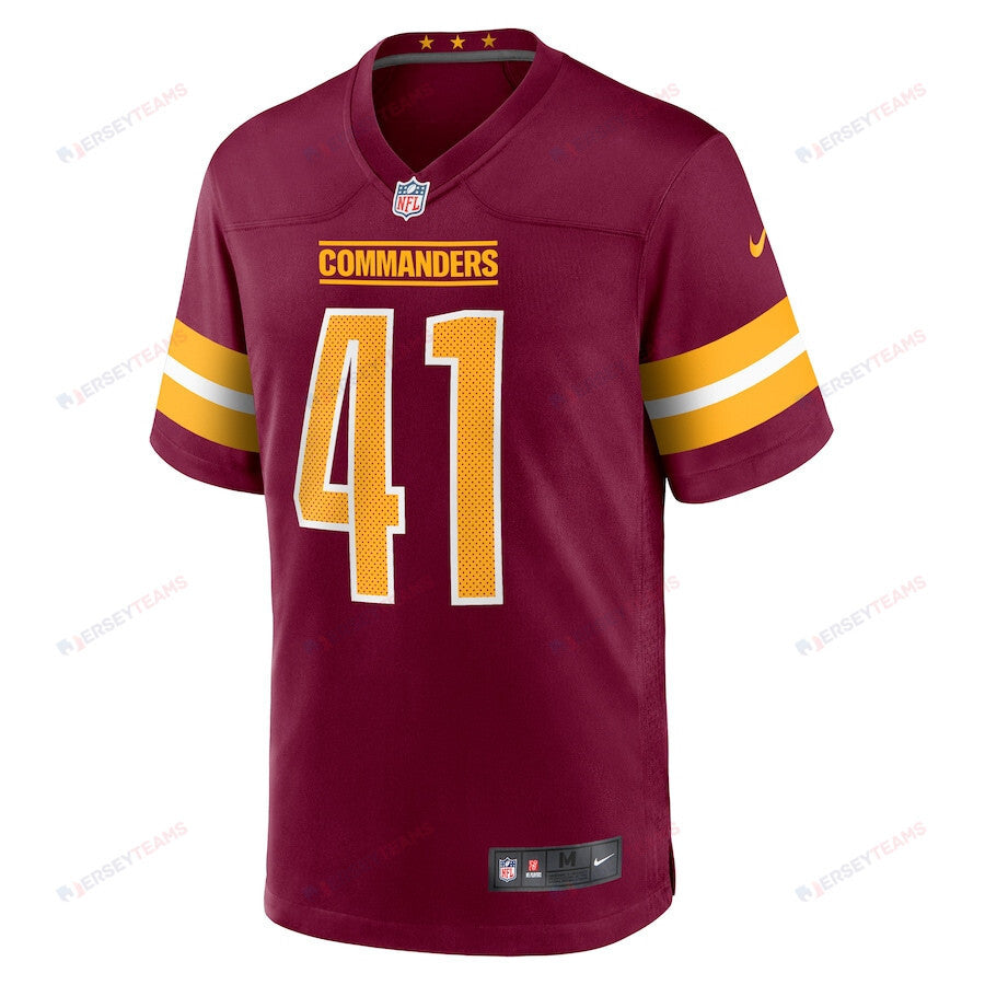 D.J. Stirgus 41 Washington Commanders Men Game Jersey - Burgundy