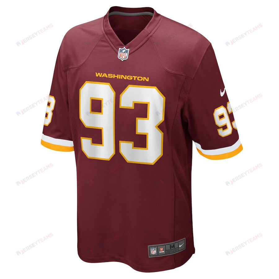 Jonathan Allen 93 Washington Commanders Football Team Men Game Jersey - Burgundy