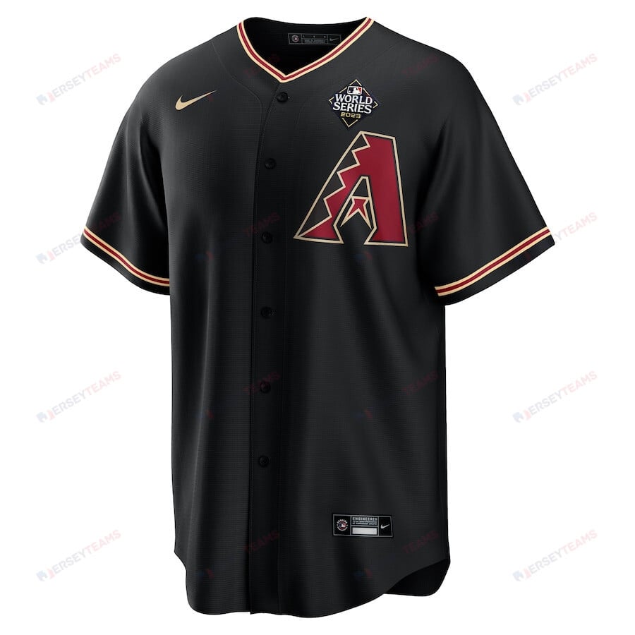 Corbin Carroll 7 Arizona Diamondbacks 2023 World Series Men Jersey - Black