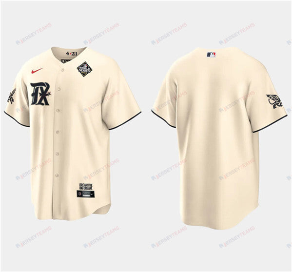 Texas Rangers 2023 World Series Stitched Baseball Jersey - Cream