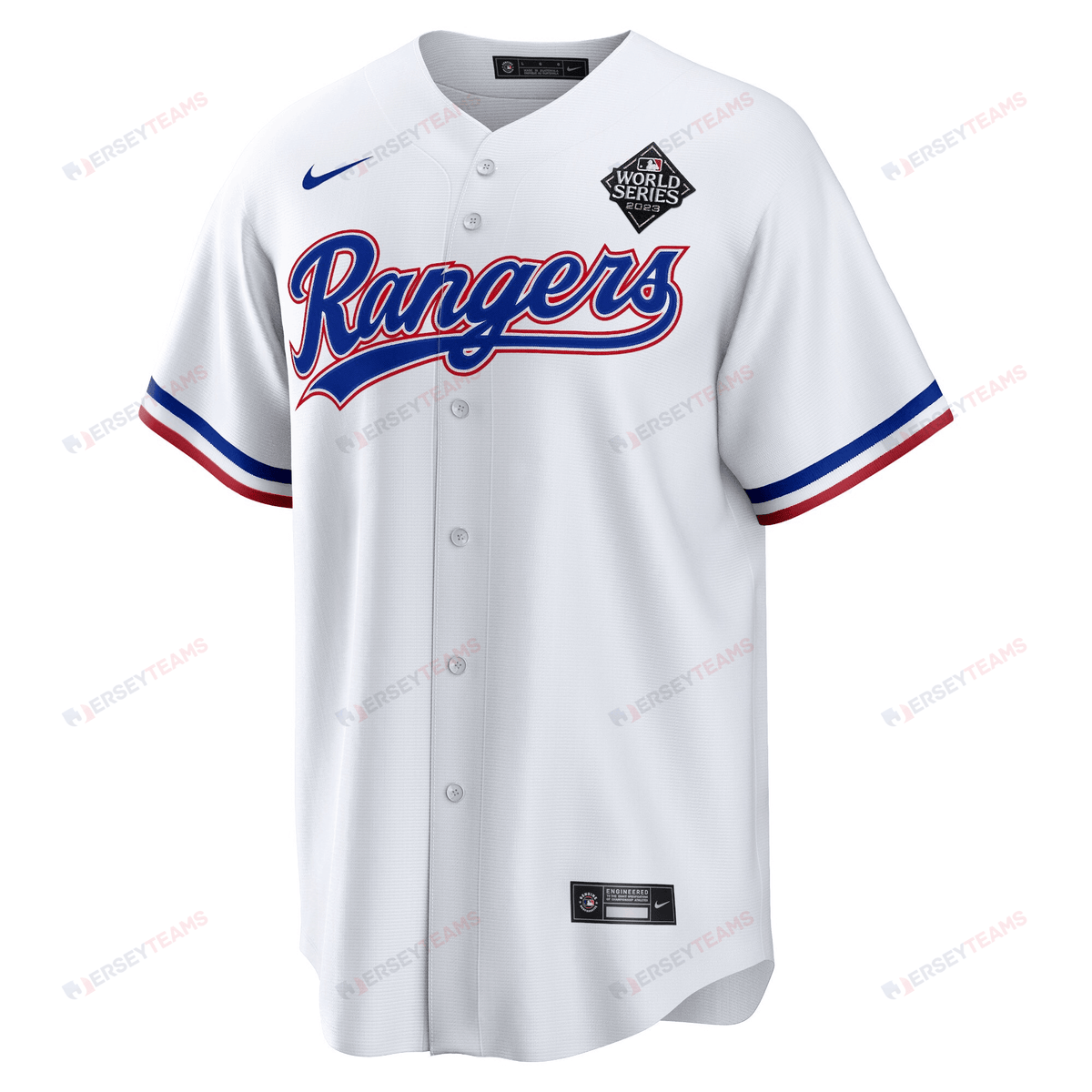 Adolis García 53 Texas Rangers 2023 World Series Stitched Baseball Jersey - White