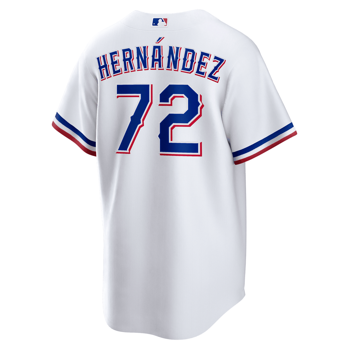Jonathan Hernández 72 Texas Rangers 2023 World Series Stitched Baseball Jersey - White