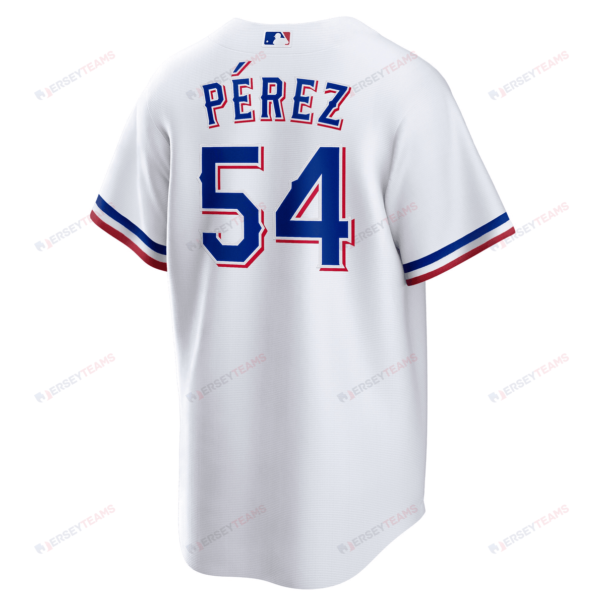Martín Pérez 54 Texas Rangers 2023 World Series Stitched Baseball Jersey - White