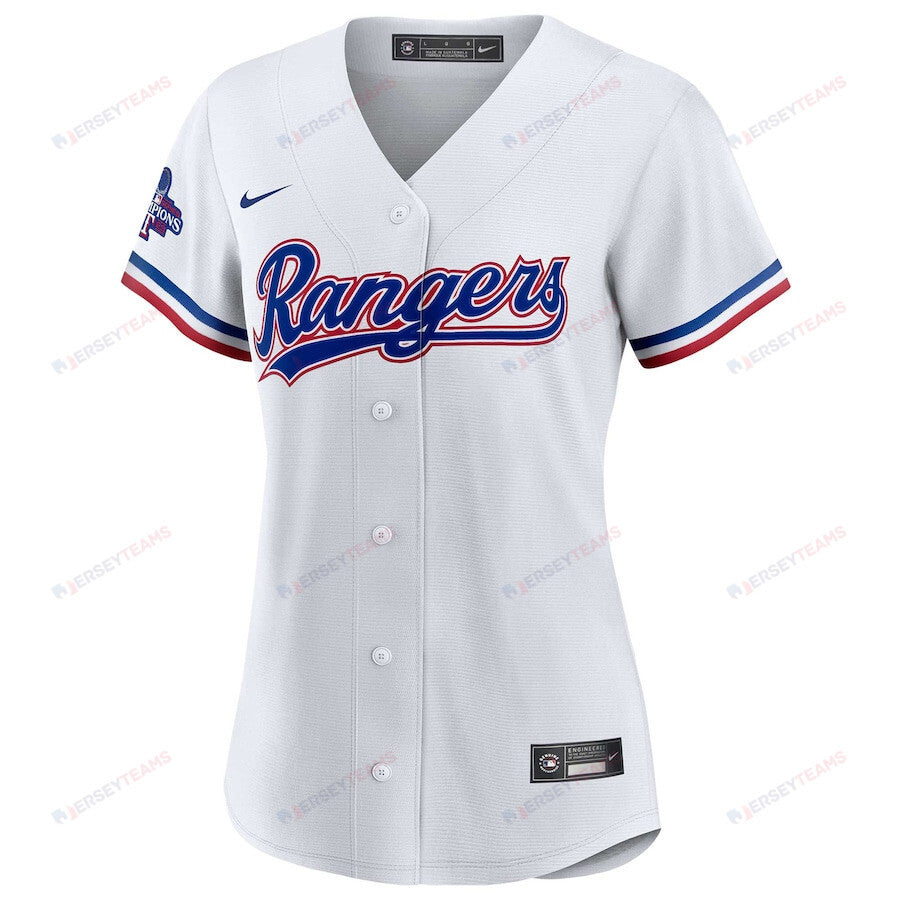 Marcus Semien 2 Texas Rangers Home 2023 World Series Champions Women Jersey - White
