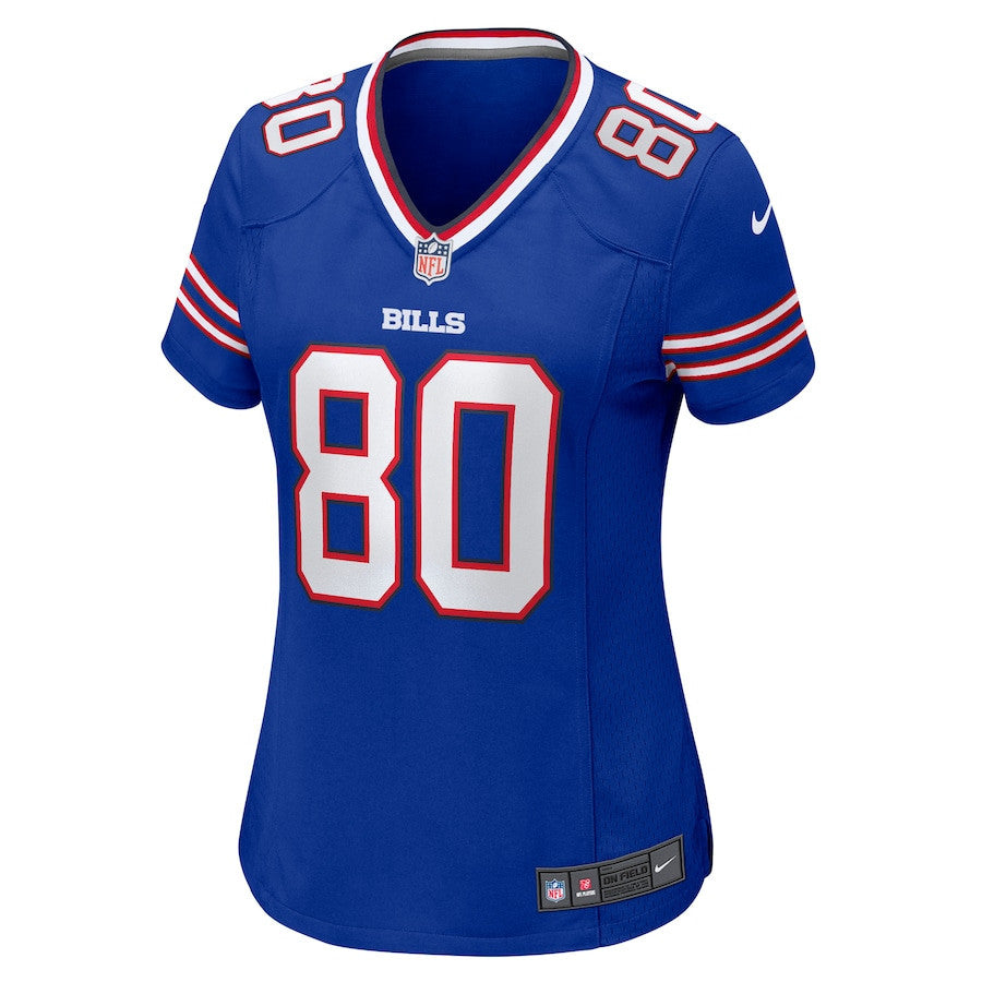 Tyrell Shavers 80 Buffalo Bills Women Team Game Jersey - Royal
