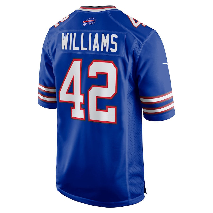 Dorian Williams 42 Buffalo Bills Men Home Game Jersey - Royal