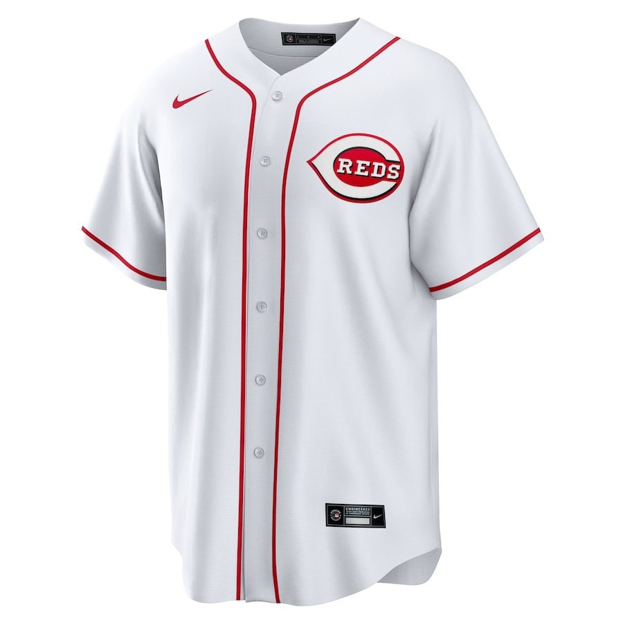 Spencer Steer 7 Cincinnati Reds Home Men Jersey - White