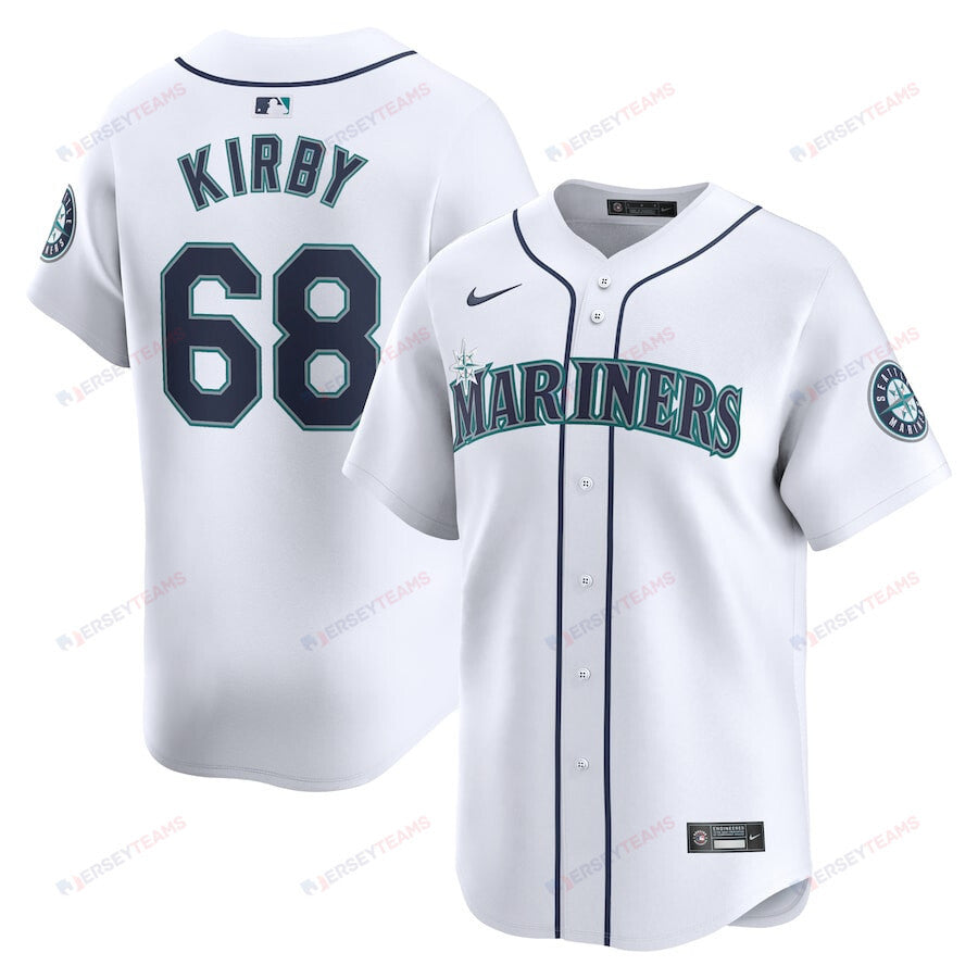 George Kirby 68 Seattle Mariners Home Limited Player Men Jersey - White