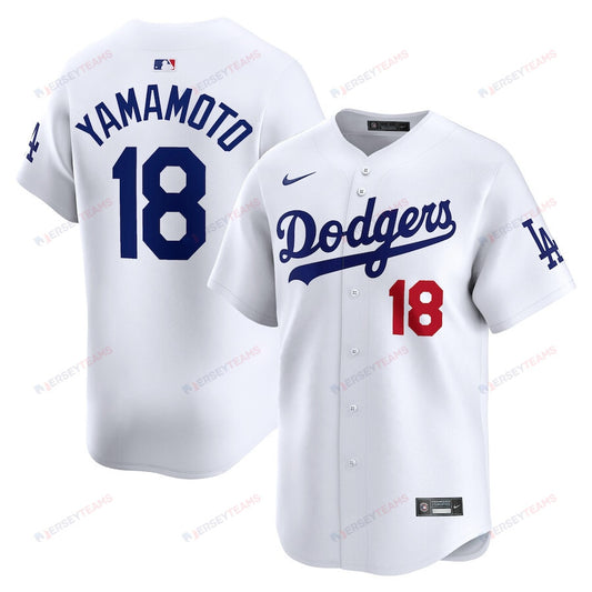 Yoshinobu Yamamoto 18 Los Angeles Dodgers Home Limited Player Men Jersey - White