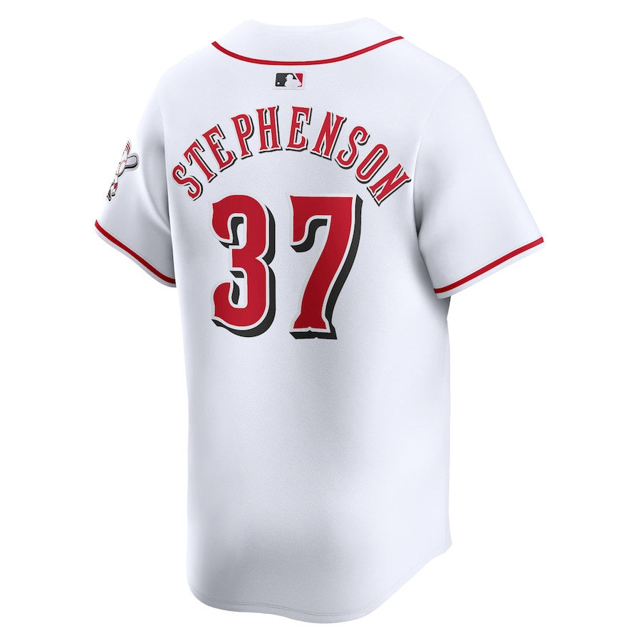Tyler Stephenson 37 Cincinnati Reds Home Limited Player Men Jersey - White