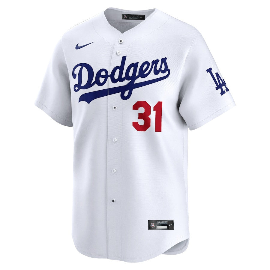 Tyler Glasnow 31 Los Angeles Dodgers Home Limited Player Men Jersey - White