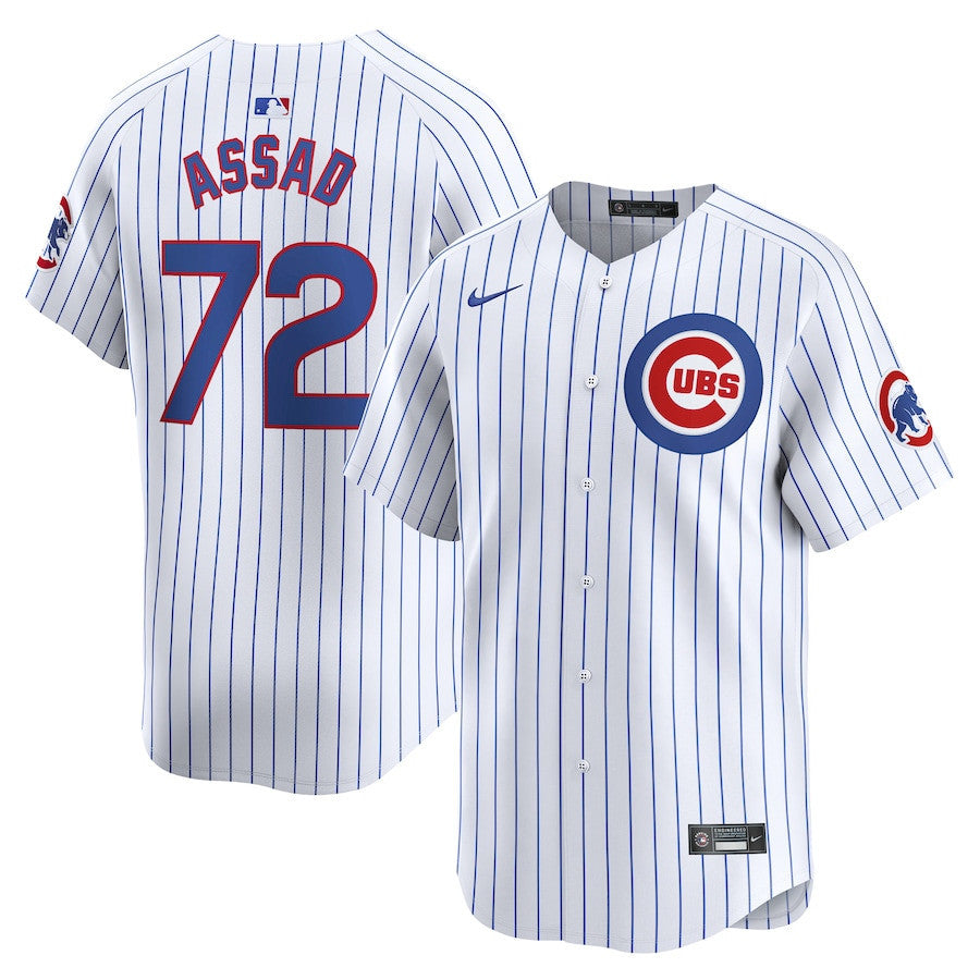 Javier Assad 72 Chicago Cubs Home Limited Player Men Jersey - White