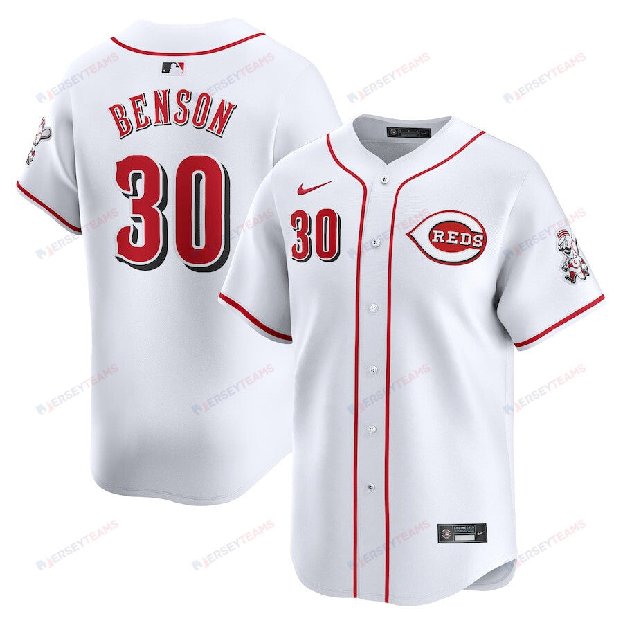 Will Benson 30 Cincinnati Reds Home Limited Player Men Jersey - White