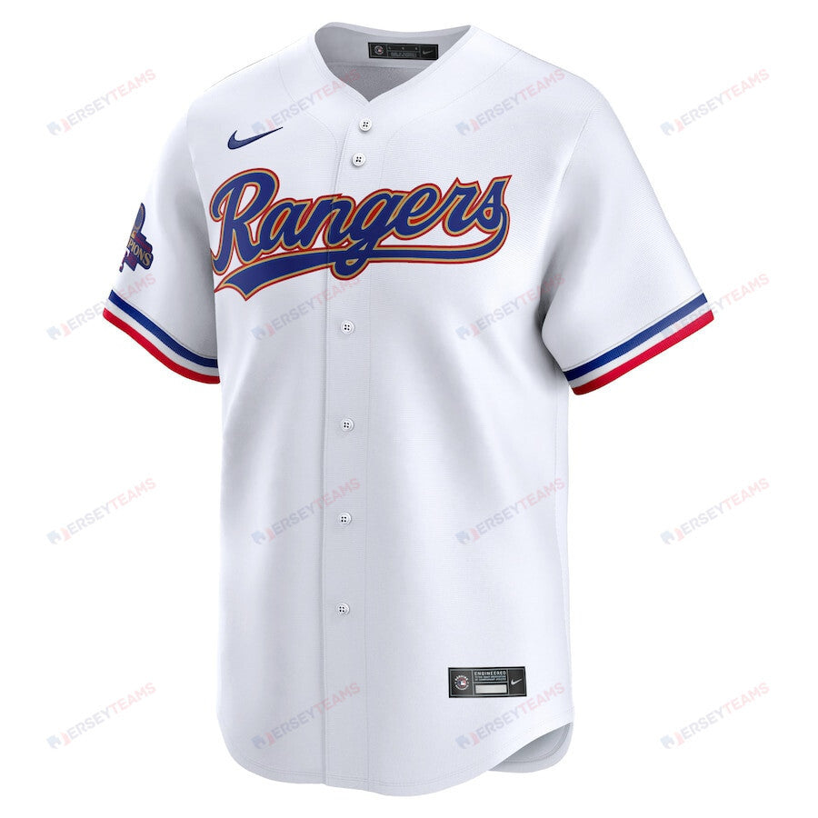 Nathaniel Lowe 30 Texas Rangers 2024 Gold Collection Limited Jersey - White