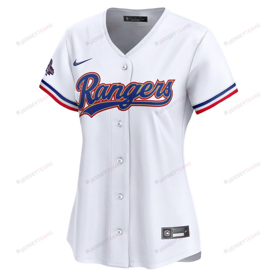 Max Scherzer 31 Texas Rangers 2024 Gold Collection Limited Jersey - Women White