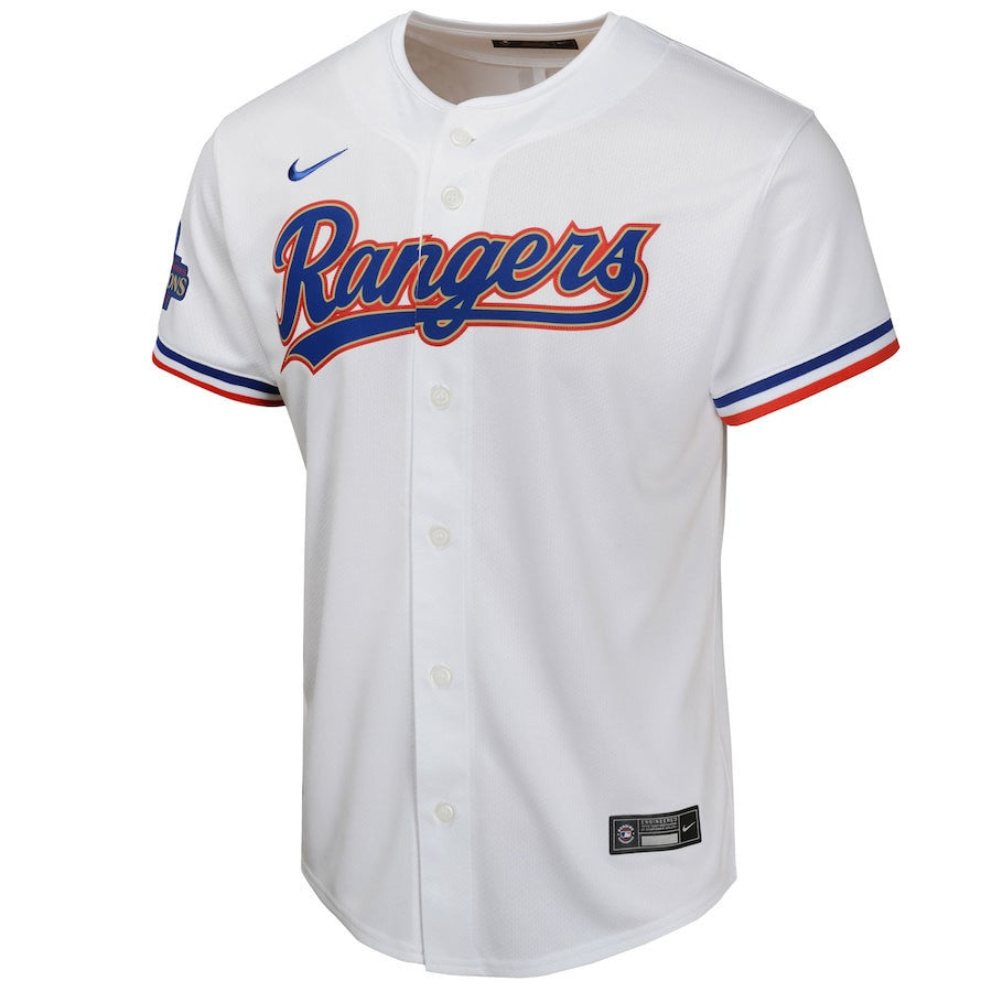 Texas Rangers 2024 YOUTH Gold Collection Limited Jersey - White