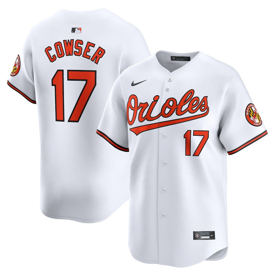 Colton Cowser 17 Baltimore Orioles Home Limited Men Jersey - White