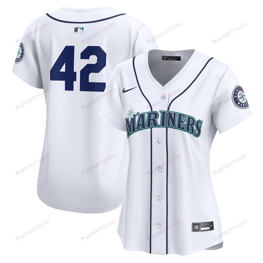 Seattle Mariners 2024 Jackie Robinson Day Home Limited Women Jersey - White