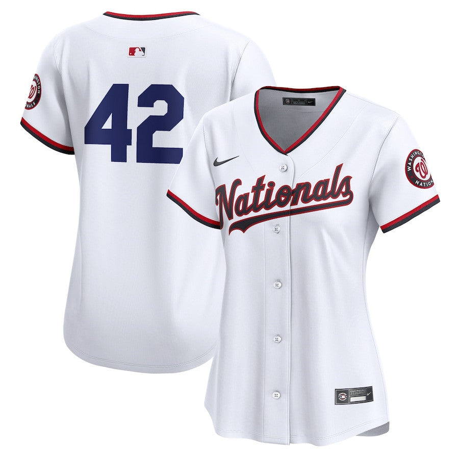 Washington Nationals 2024 Jackie Robinson Day Home Limited Women Jersey - White