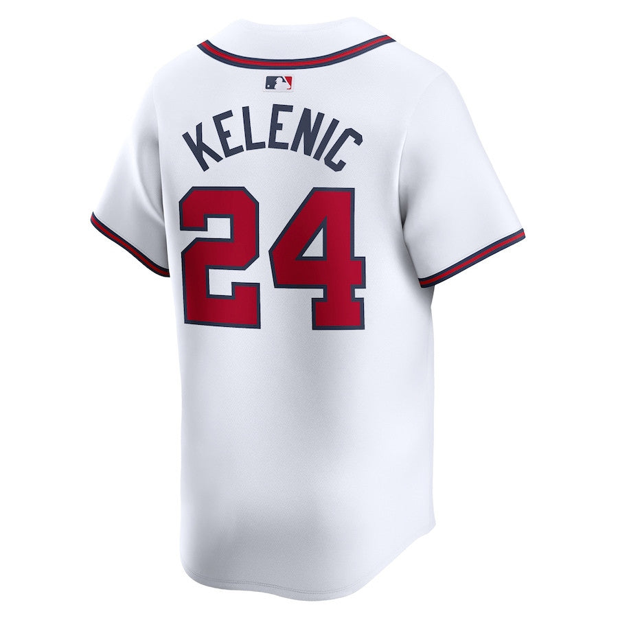 Jarred Kelenic 24 Atlanta Braves Home Limited Men Jersey - White
