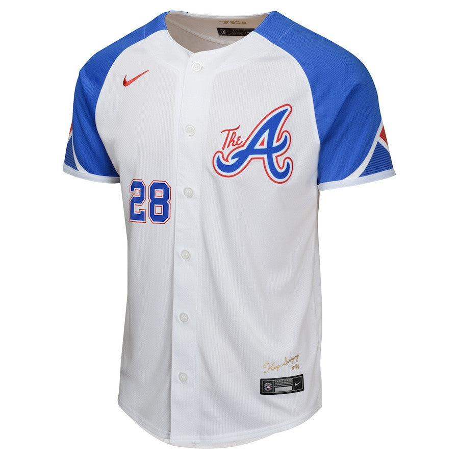 Matt Olson 28 Atlanta Braves City Connect Limited YOUTH Jersey - White