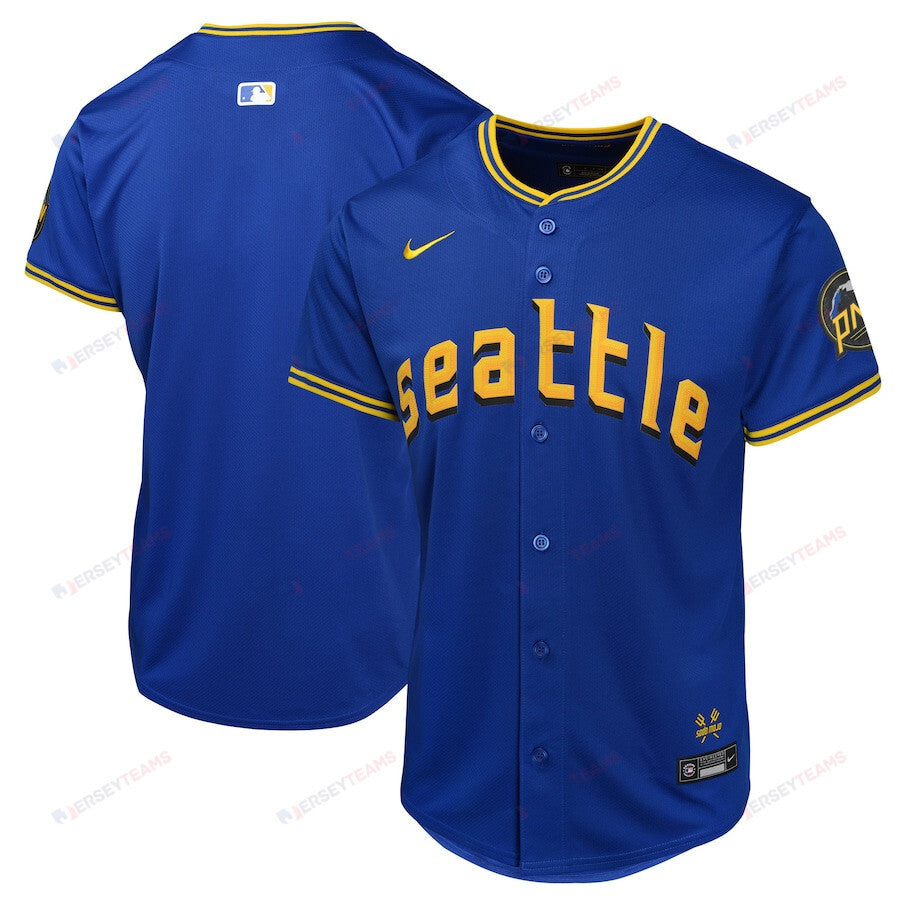 Seattle Mariners City Connect Limited YOUTH Jersey - Navy