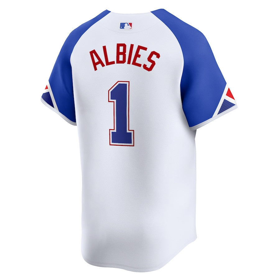 Ozzie Albies 1 Atlanta Braves City Connect Limited Men Jersey - White