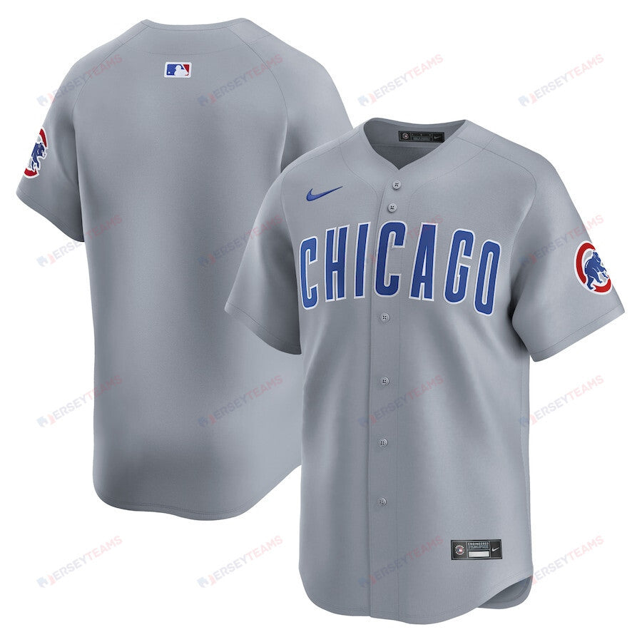 Chicago Cubs Road Limited Men Jersey - Gray