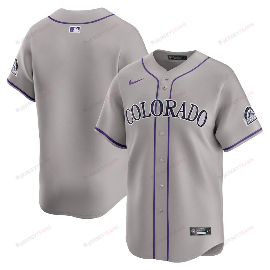 Colorado Rockies Road Limited Men Jersey - Gray