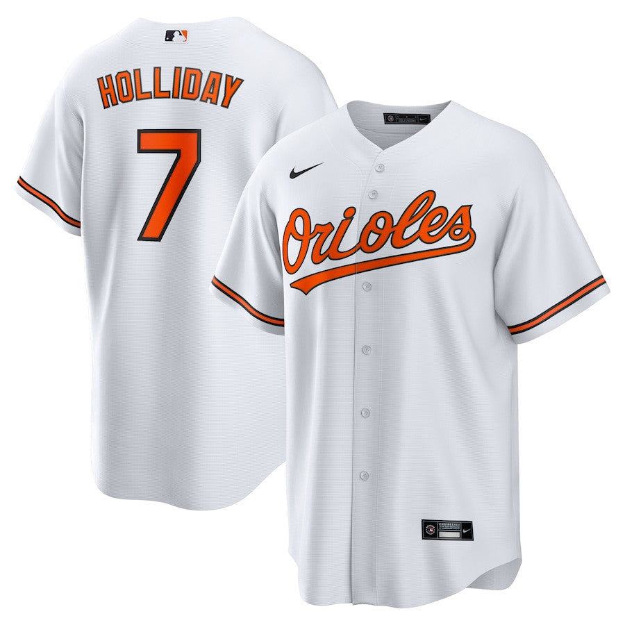 Jackson Holliday 7 Baltimore Orioles Home Men Player Jersey - White