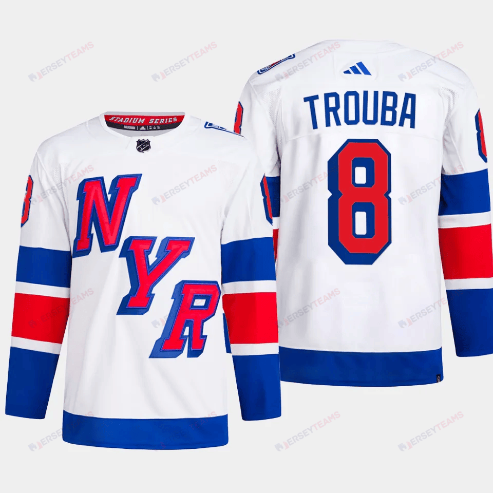 Jacob Trouba 8 New York Rangers 2024 Stadium Series Primegreen Men Jersey - White
