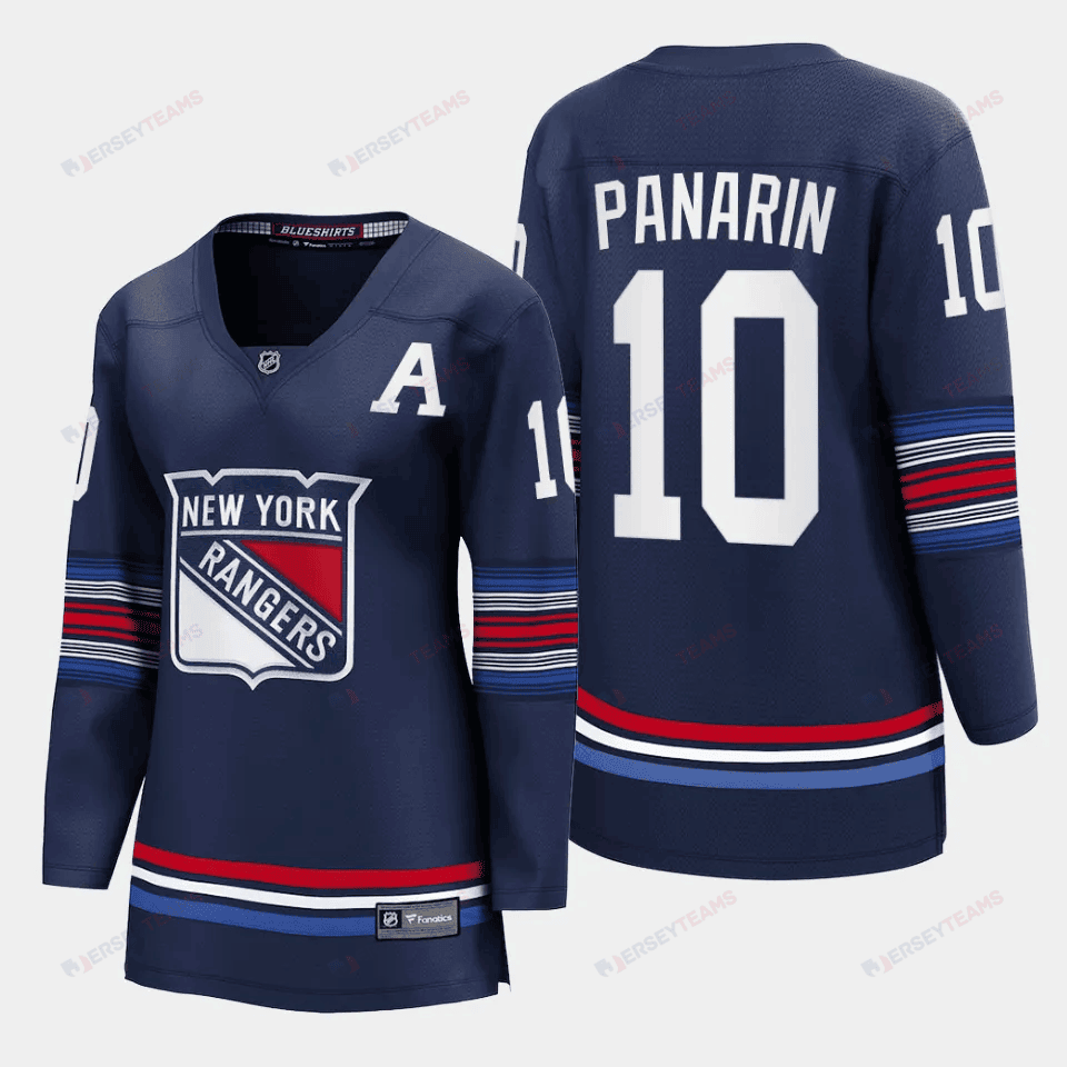 Artemi Panarin 10 New York Rangers Women Alternate Premier Breakaway Jersey - Navy