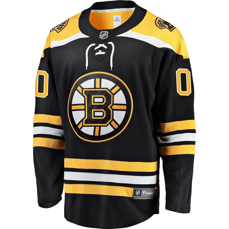 Boston Bruins Home Breakaway Custom Jersey - Black