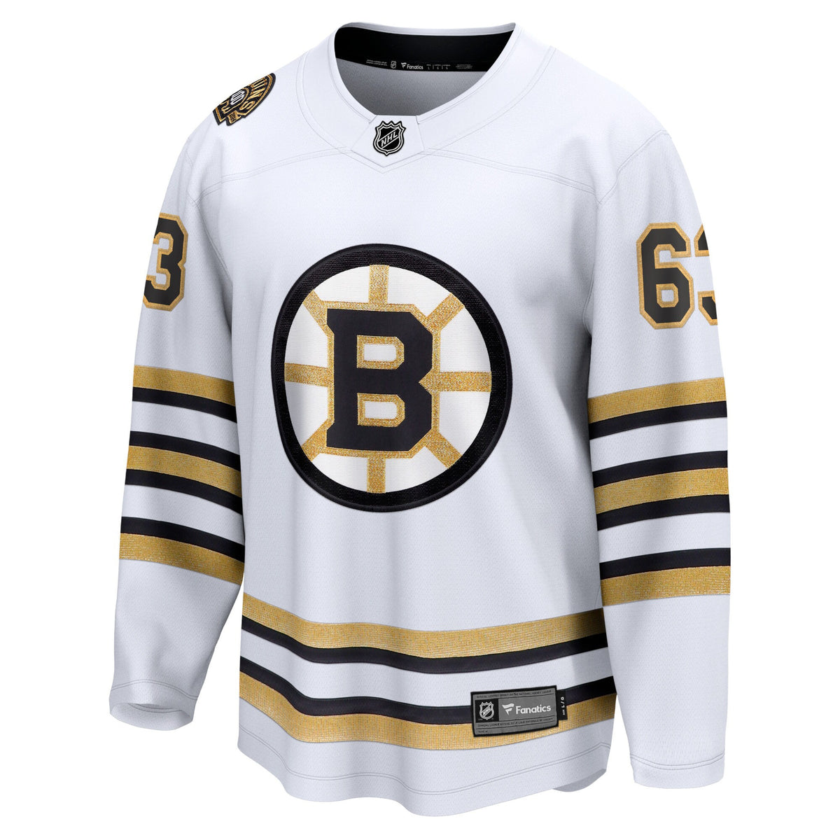 Brad Marchand 63 Boston Bruins 100th Anniversary Breakaway Jersey - White
