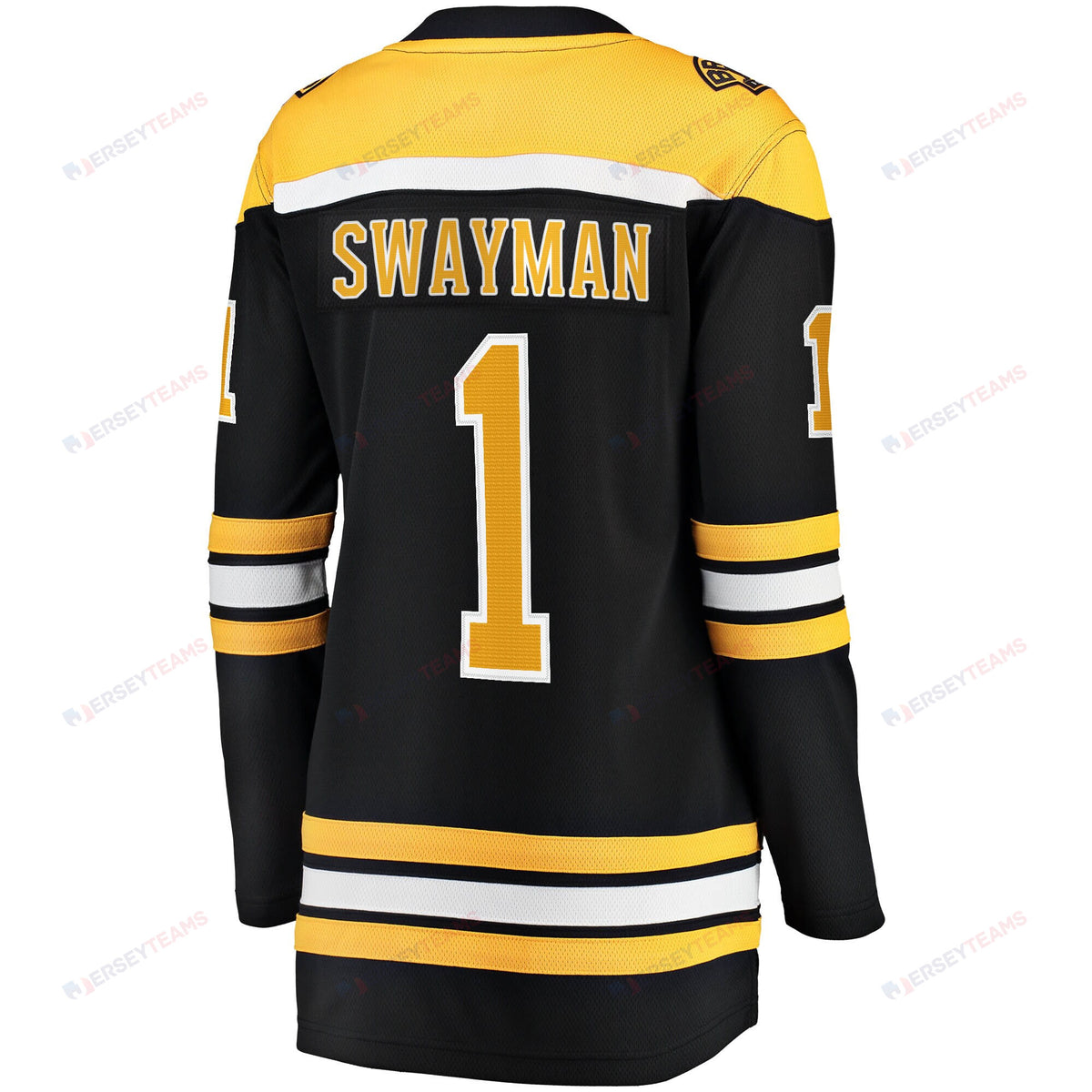 Jeremy Swayman 1 Boston Bruins Home Breakaway Jersey - Women, Black