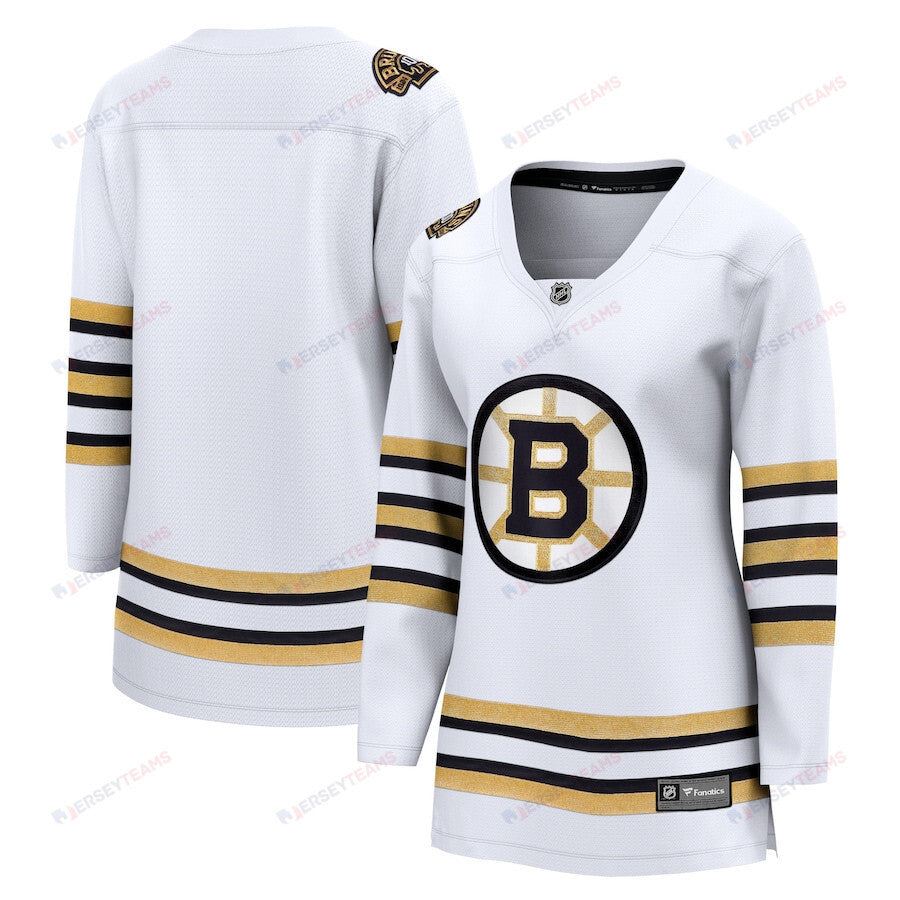 Boston Bruins 100th Anniversary Breakaway Jersey - Women, White