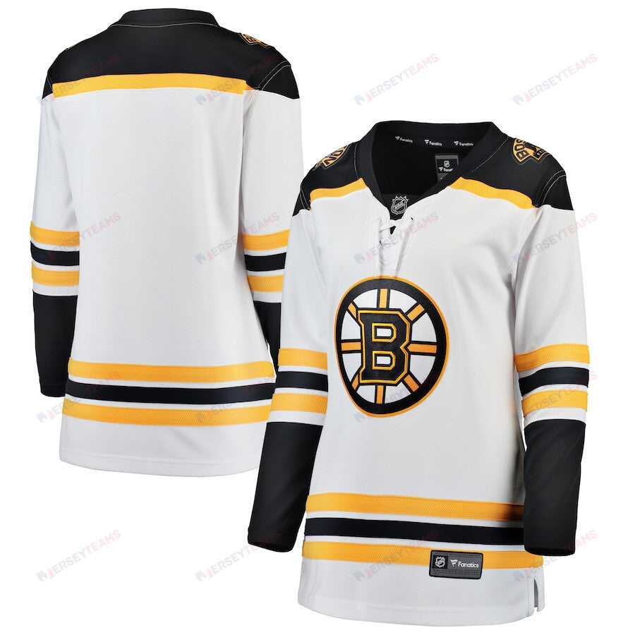 Boston Bruins Away Breakaway Jersey - Women, White