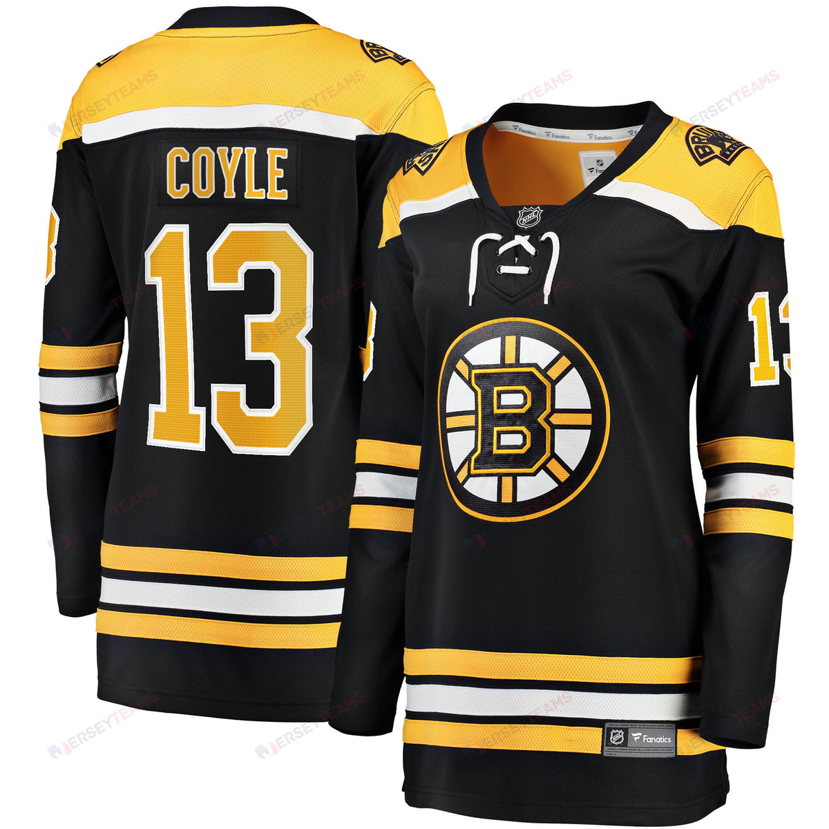 Charlie Coyle 13 Boston Bruins Home Breakaway Jersey - Women, Black