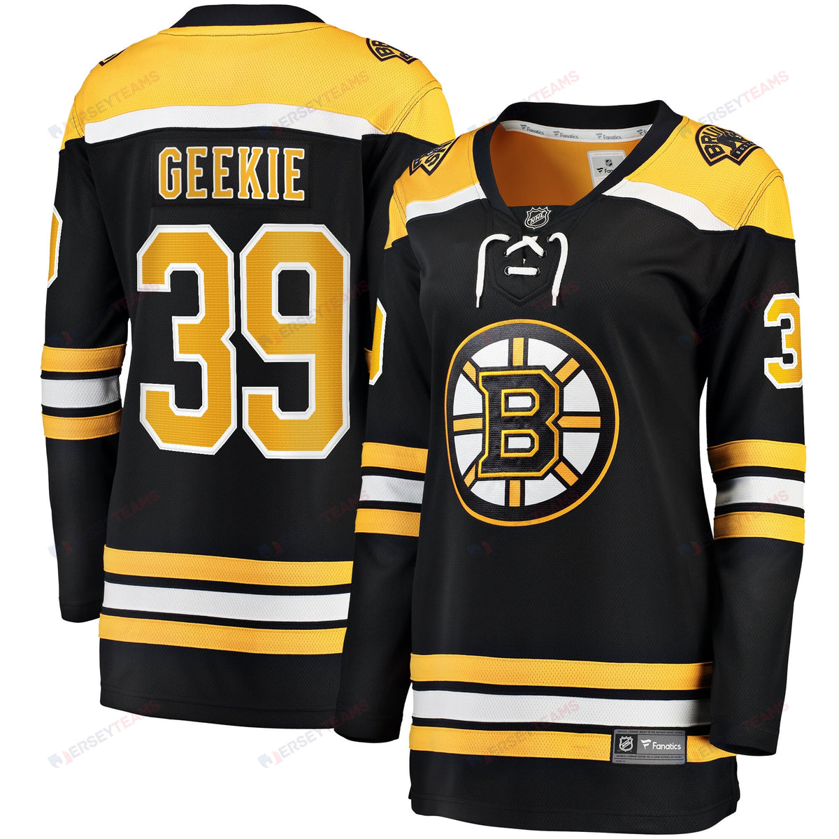 Morgan Geekie 39 Boston Bruins Home Breakaway Jersey - Women, Black