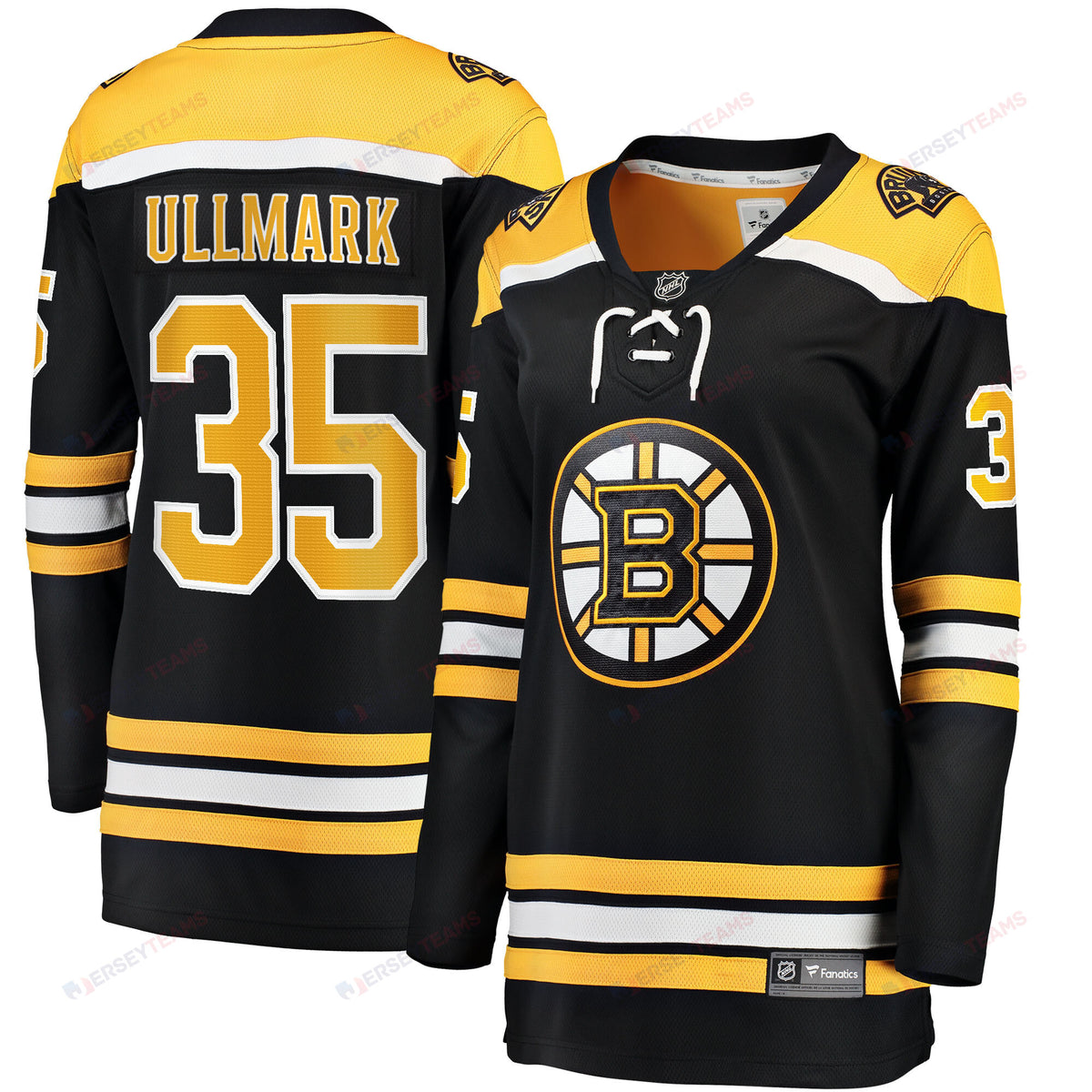 Linus Ullmark 35 Boston Bruins Home Breakaway Jersey - Women, Black