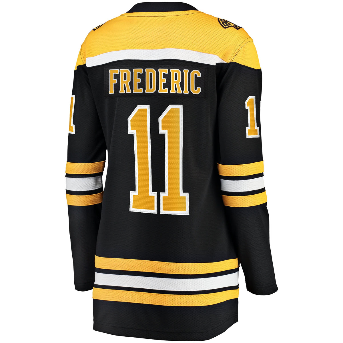 Trent Frederic 11 Boston Bruins Home Breakaway Jersey - Women, Black