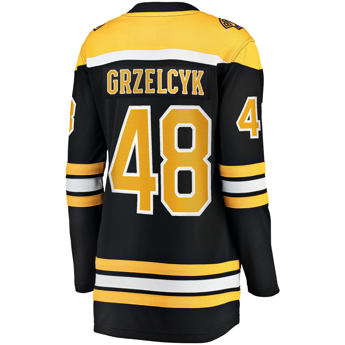 Matt Grzelcyk 48 Boston Bruins Home Breakaway Jersey - Women, Black